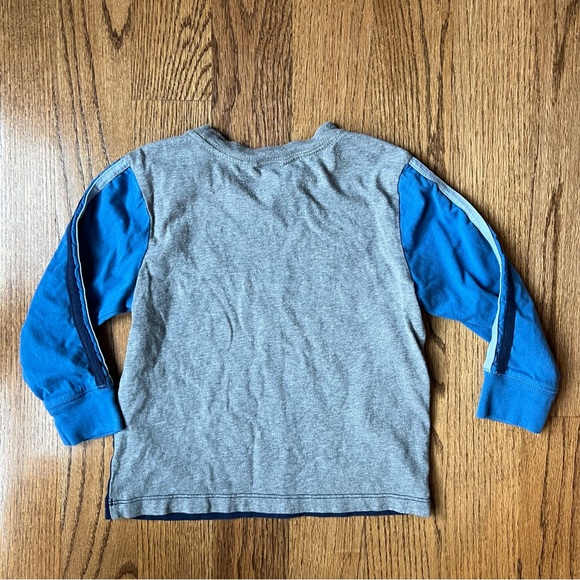 🆕 EUC Hanna Andersson colorblock long sleeve soft jersey tee 100 cm - Picture 4 of 5